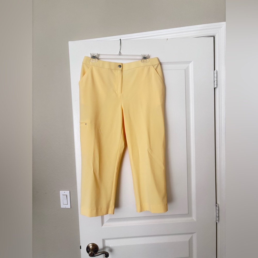 Chico’s yellow crop pants